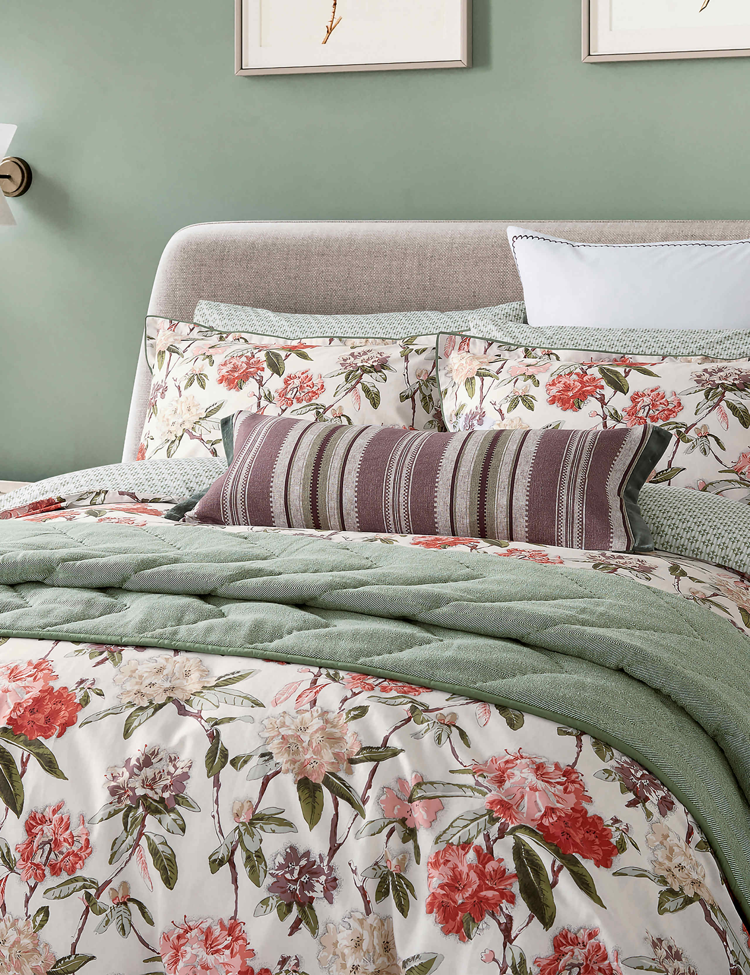 Bedeck of Belfast Elswyth square pillowcases 2 pack, imported from the UK