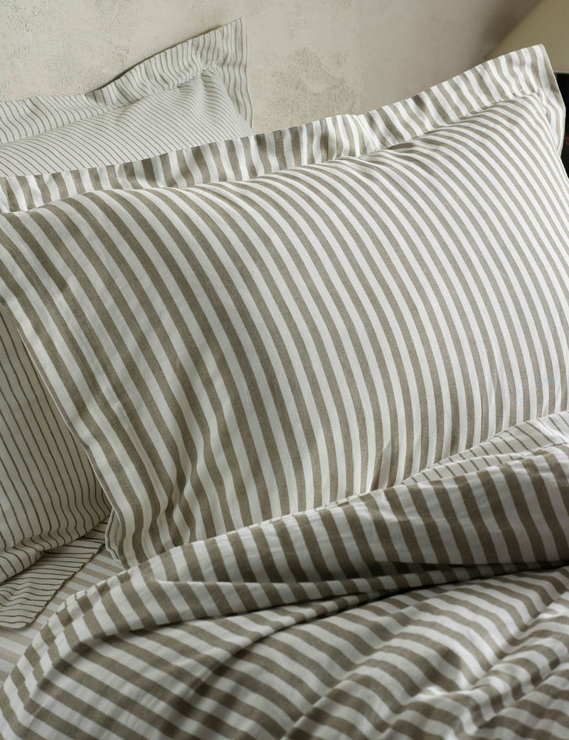 Yard Hebden stripe pillowcases 2 pack, imported from the UK