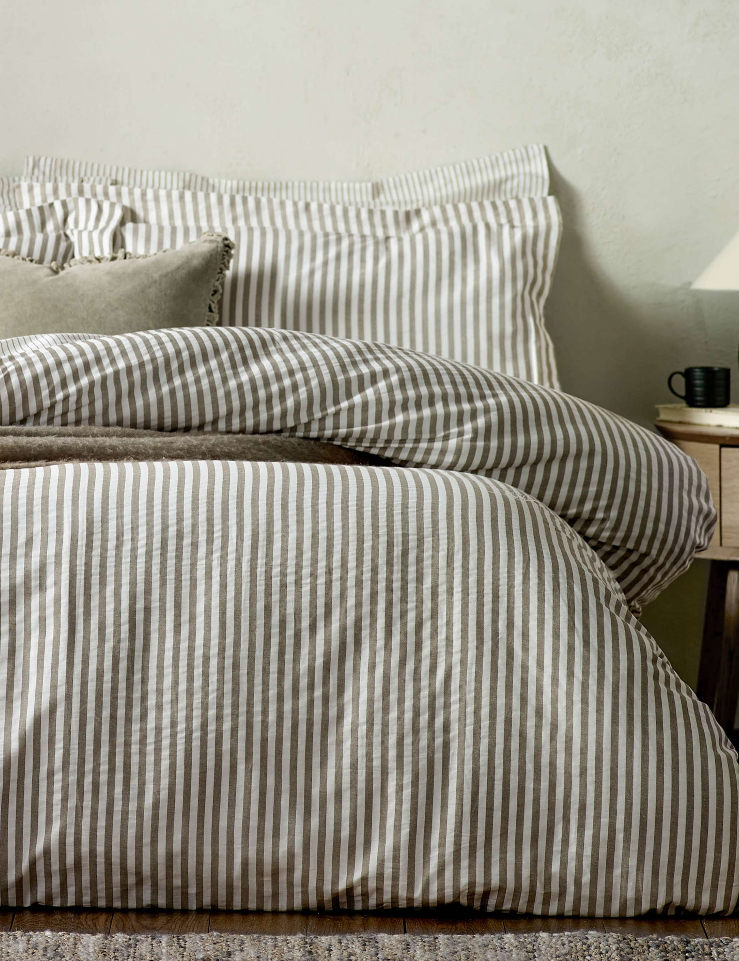Yard Hebden stripe pillowcases 2 pack, imported from the UK