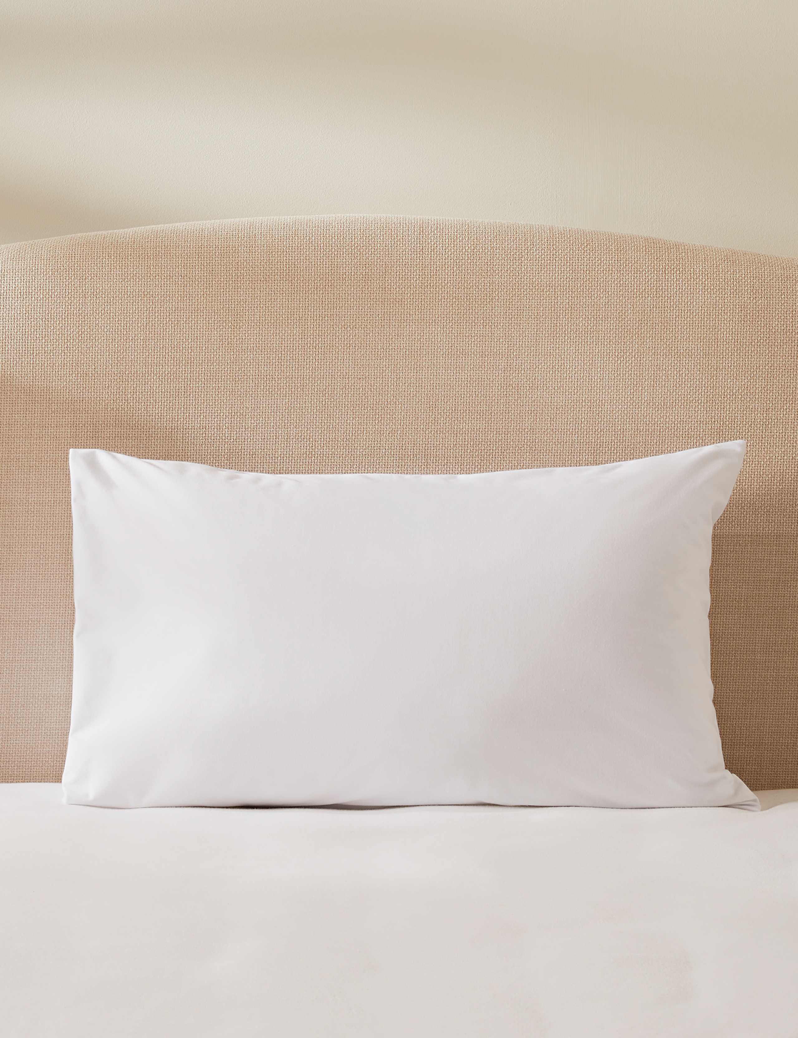 2 pack pure cotton jersey pillow protectors, imported from the UK