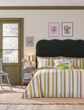 Land & Shore Raven Stripe cotton pillowcases 2 pack, UK version