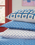 Land & Shore pure cotton floral pillowcases 2 pack - British product