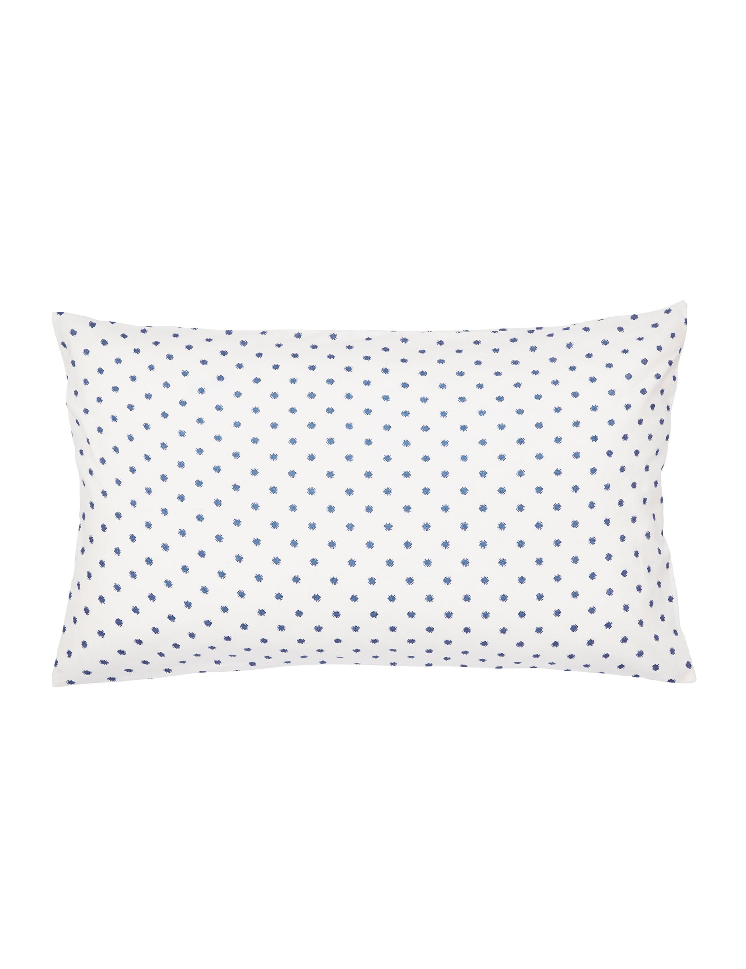 Land & Shore pure cotton floral pillowcases 2 pack - British product