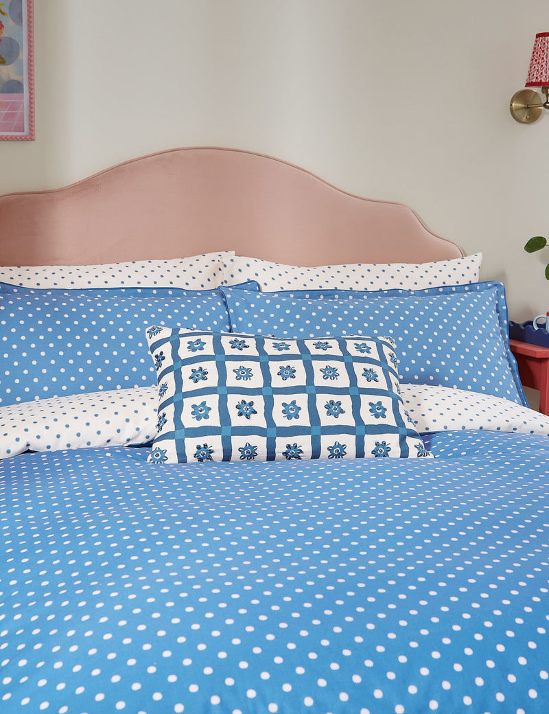 Land & Shore pure cotton floral pillowcases 2 pack - British product