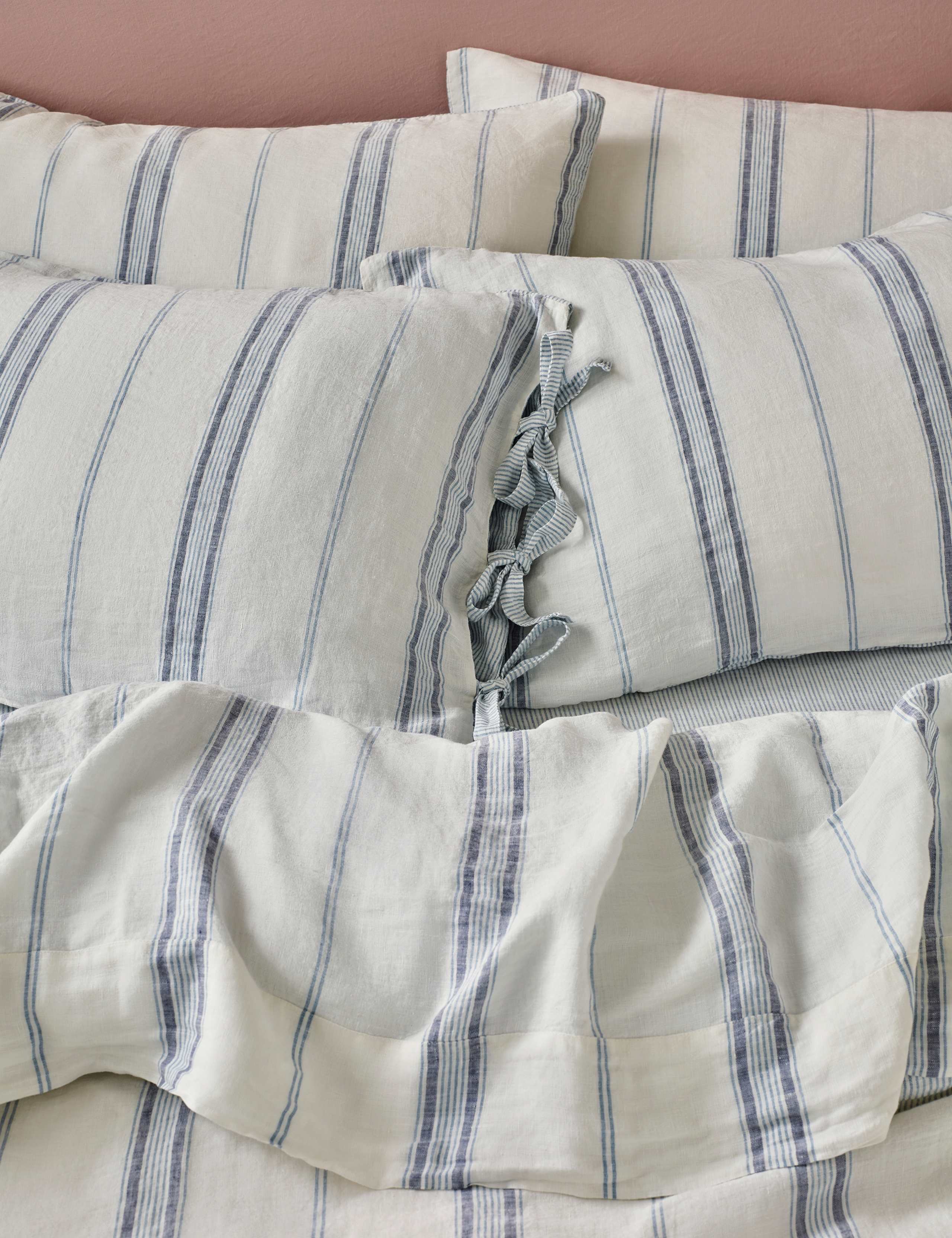 Piglet in Bed farmhouse linen pillowcases 2 pack, imported from the UK