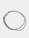 Stainless steel snake chain bracelet 2 pack - British product