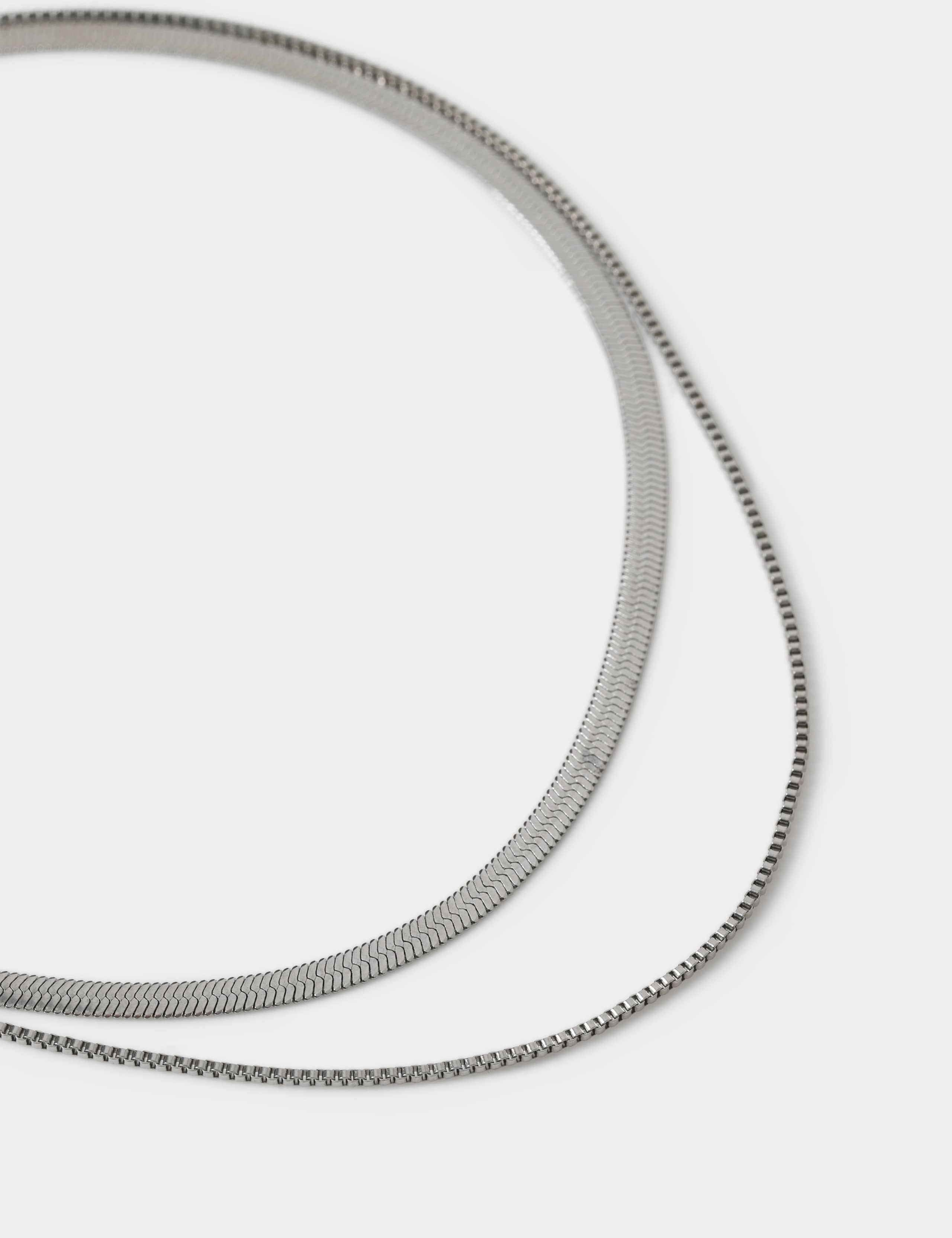 M&S snake chain necklace 2 pack, UK version