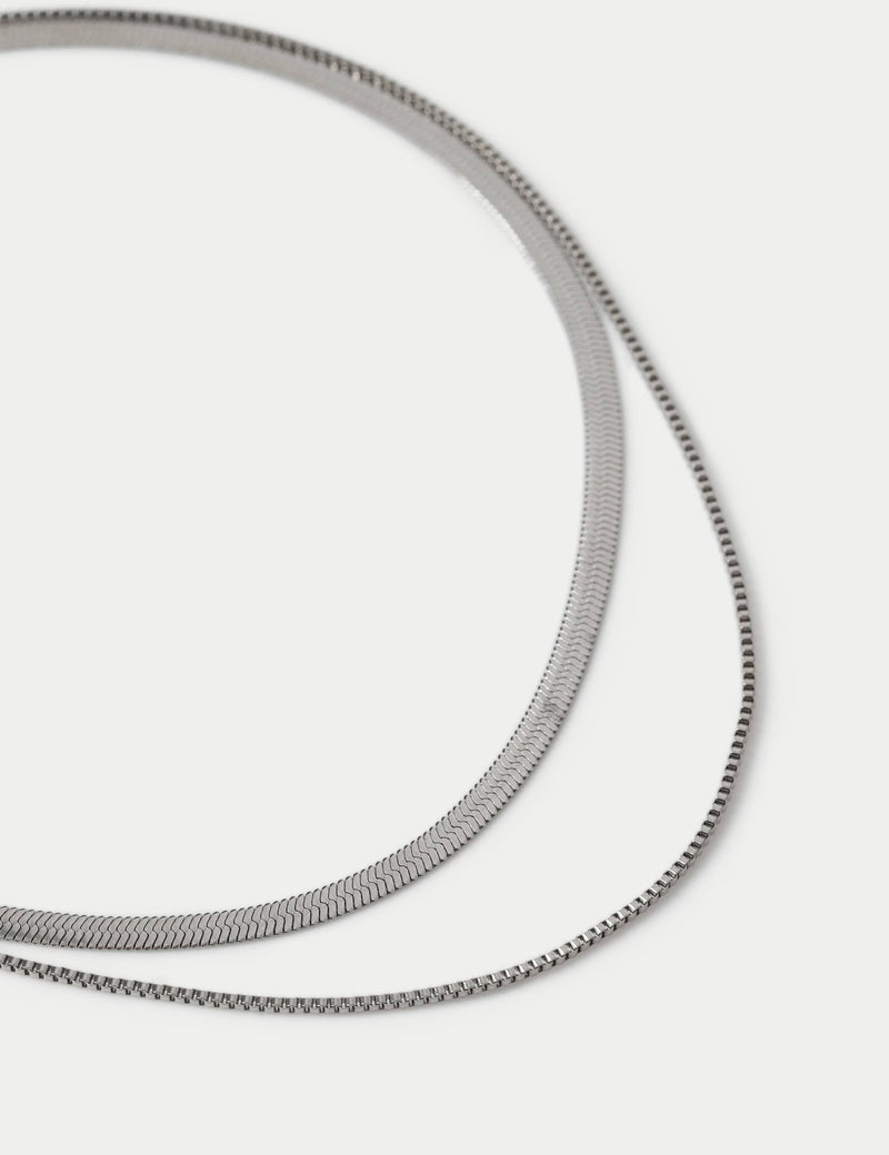 M&S snake chain necklace 2 pack, UK version