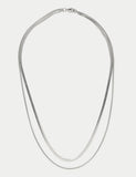 2 pack snake chain necklace stainless steel, UK version