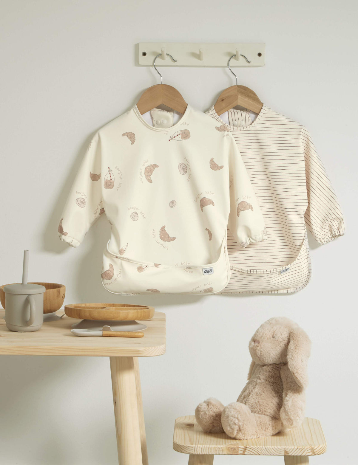 Mamas & Papas striped bibs 2 pack, UK version