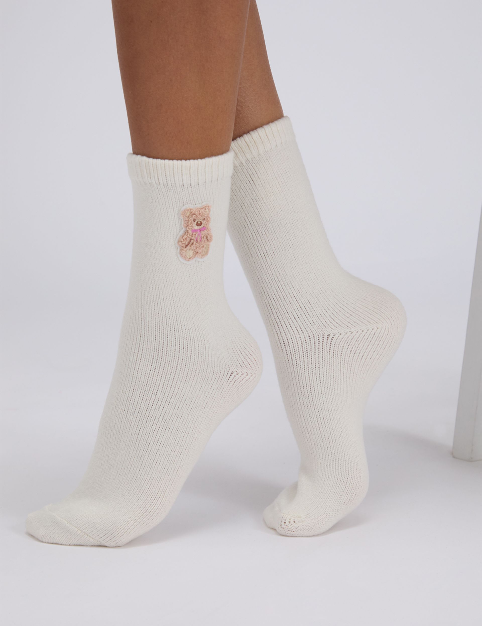 Boux Avenue 2 pack teddy bear fluffy socks, imported from the UK