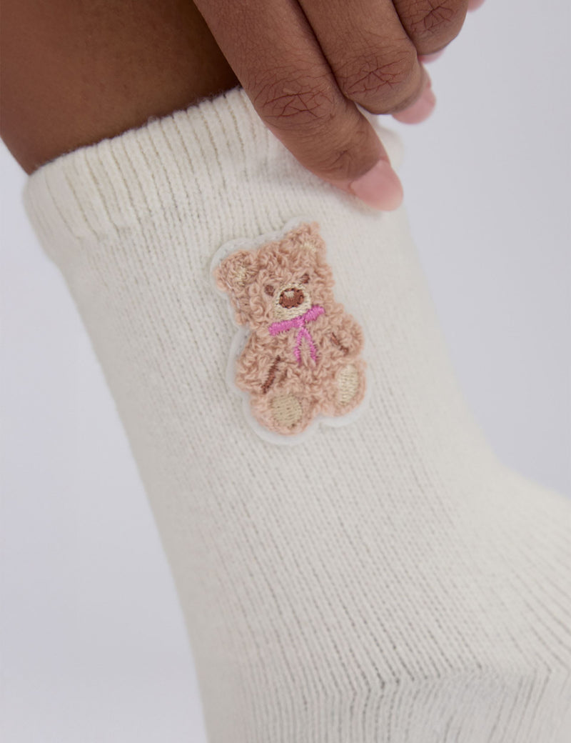Boux Avenue 2 pack teddy bear fluffy socks, imported from the UK