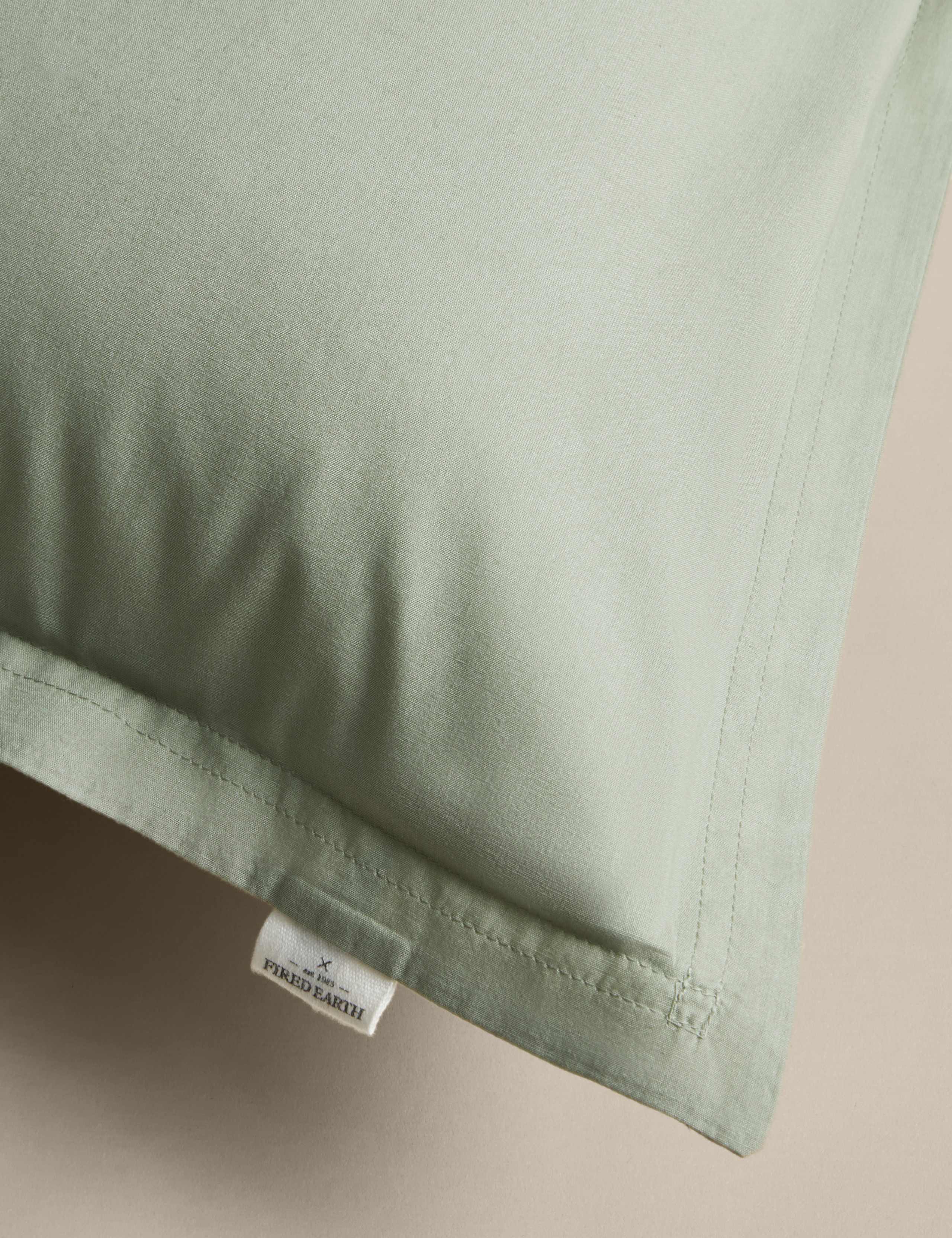 M&S X Fired Earth washed cotton Oxford pillowcases 2 pack - British product