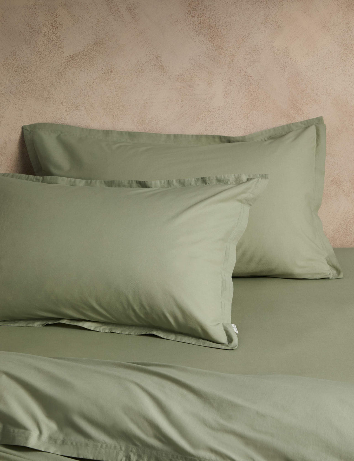 M&S X Fired Earth washed cotton Oxford pillowcases 2 pack - British product