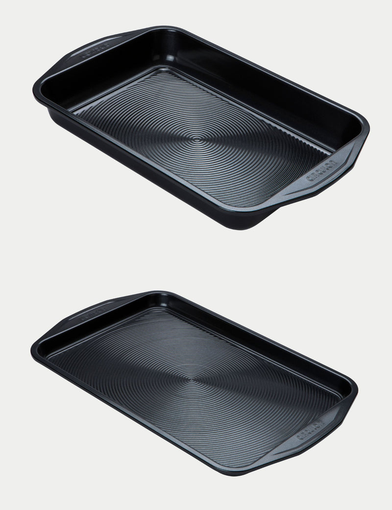 Circulon 2-piece carbon steel bakeware set - British product