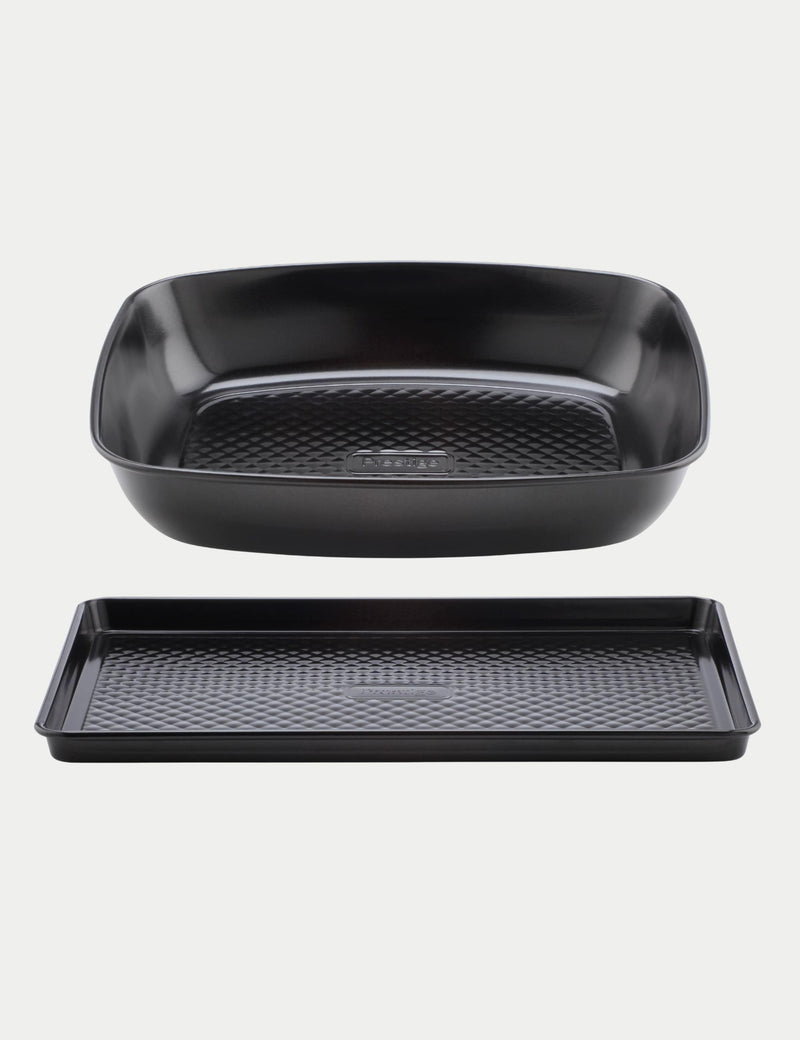 Prestige Inspire carbon steel roaster and tray set, UK version