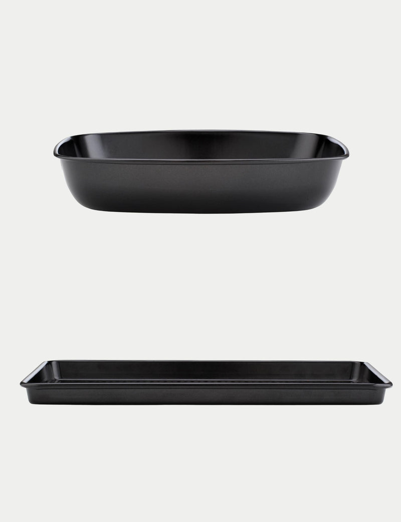Prestige Inspire carbon steel roaster and tray set, UK version