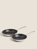 2-piece tri-ply frying pan set, imported from the UK