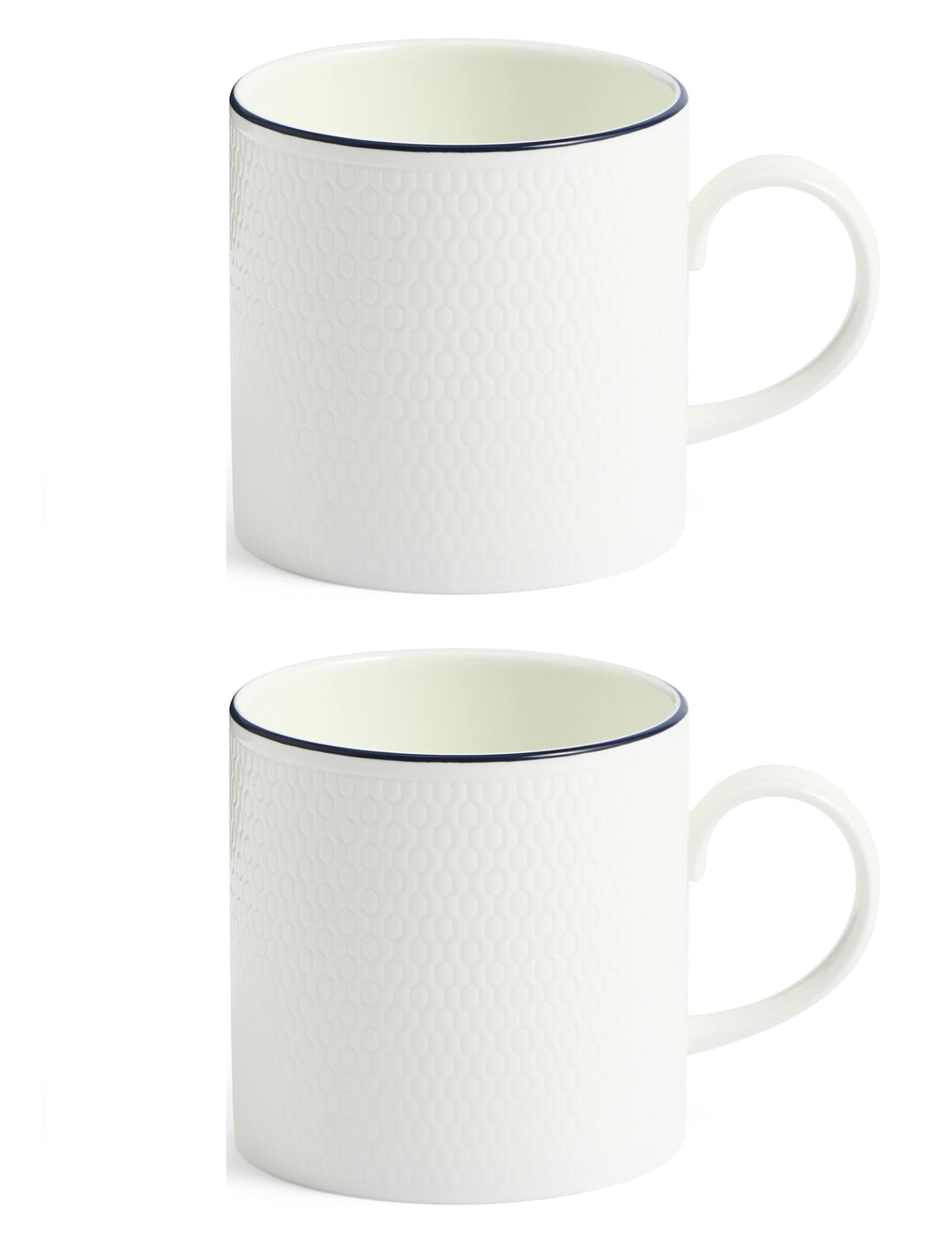 Wedgwood Gio Blue fine bone china mugs 293ml (British brand)