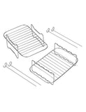 Tala 2 tier stainless steel air fryer rack with skewers, UK version