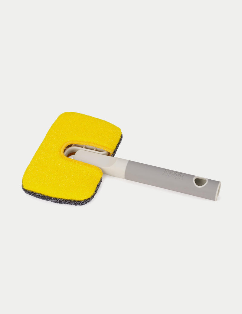 Joseph Joseph 2-in-1 scrubber with microfibre and scourer, imported from the UK