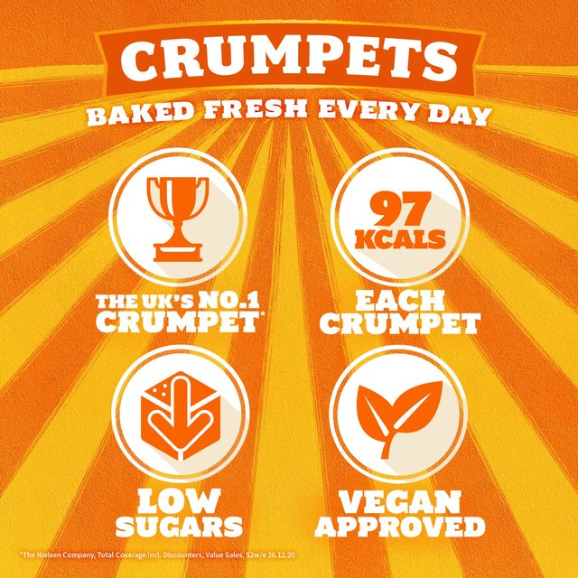 Warburtons Crumpets   9 per pack GOODS M&S   