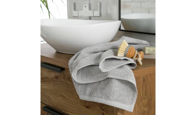 Home Essentials grey hand towel 50x80cm, UK version