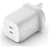 Belkin 65W GaN dual USB-C wall charger white (British brand)