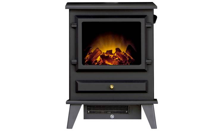 Adam Hudson black electric stove 54.6x41x31cm - British product