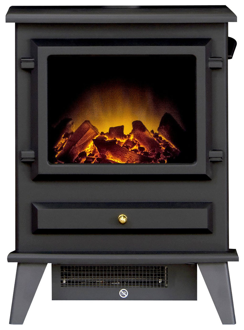 Adam Hudson black electric stove 54.6x41x31cm - British product