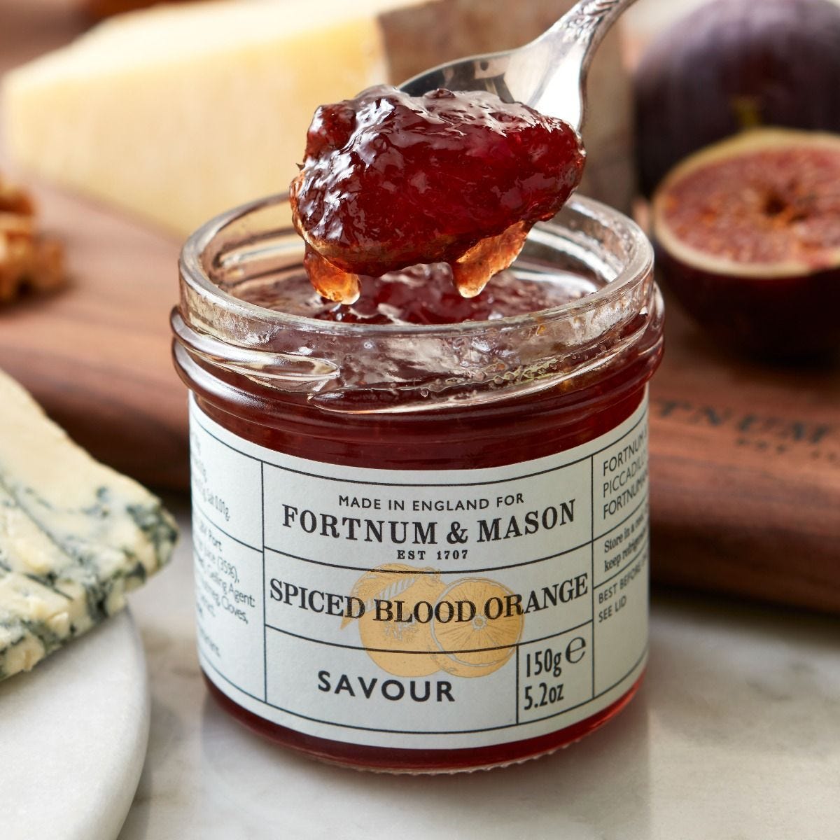 Spiced blood orange and port savour 150g, imported from the UK