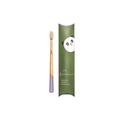 Superdrug Truthbrush Bamboo Children's Toothbrush Periwinkle Purple Manual- Buy online at McGrocer