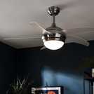 Argos Home Manhattan ceiling fan Satin Nickel 108cm - British product
