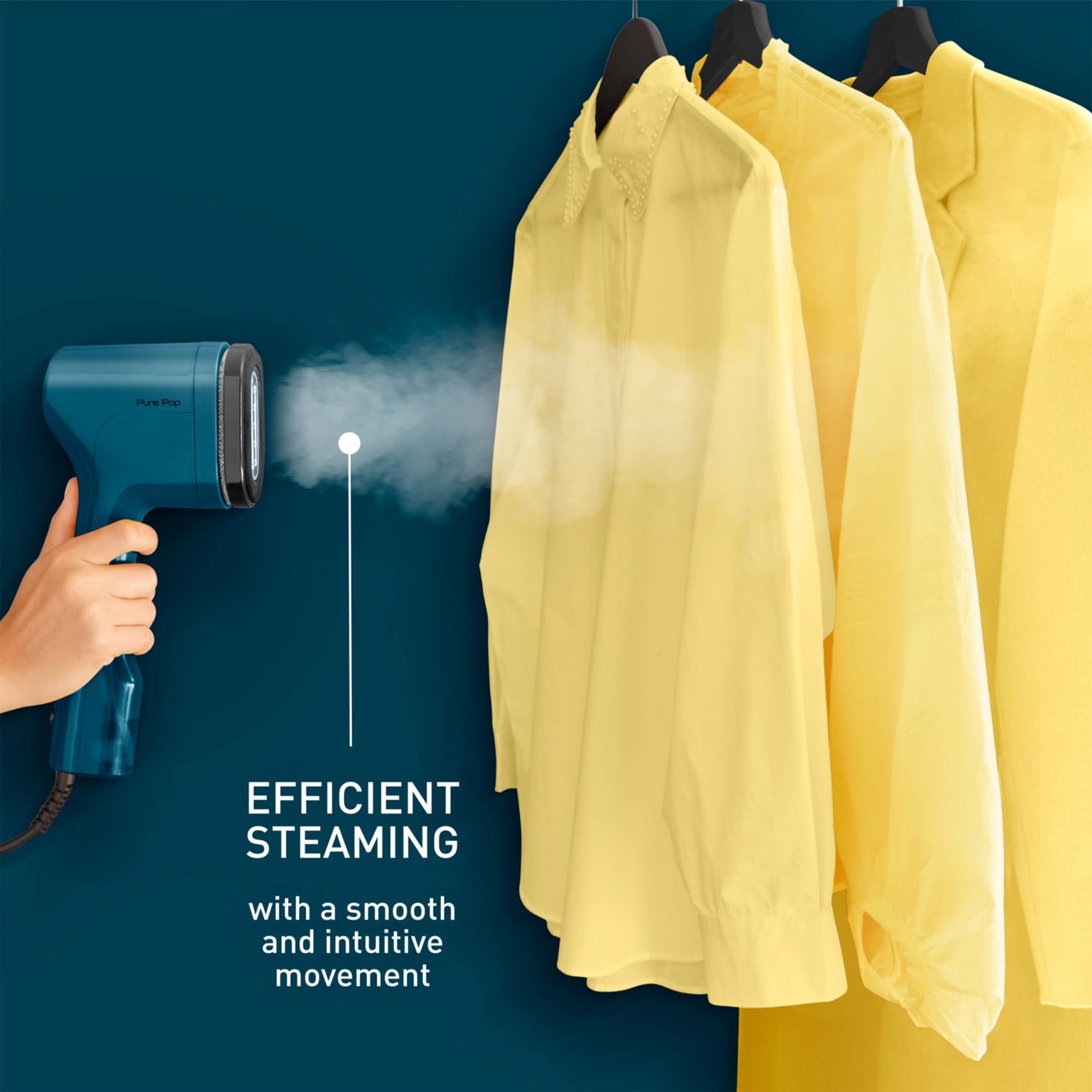 Tefal handheld garment steamer Alpine Blue (British brand)