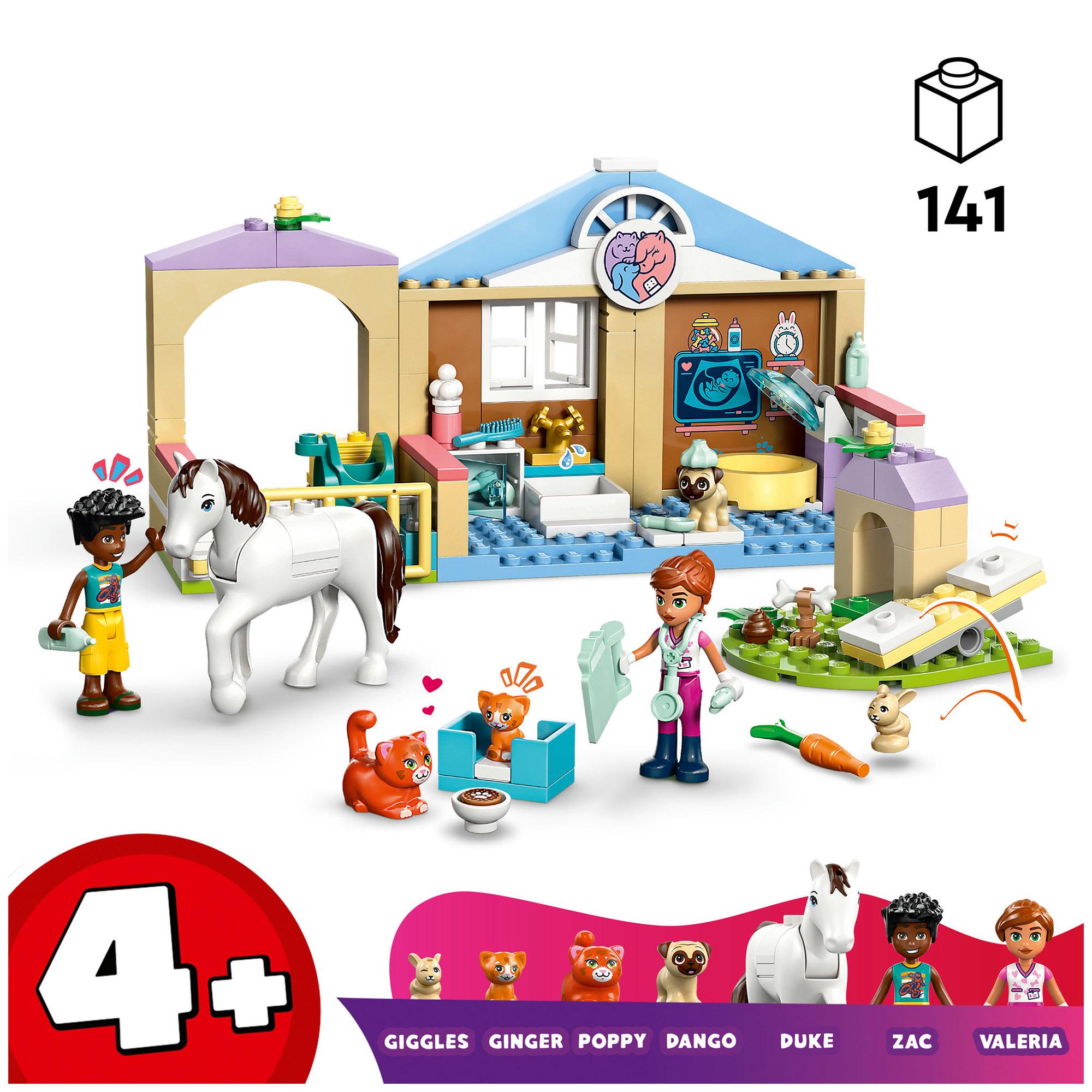 LEGO Friends animal vet clinic playset 141 pieces - British product