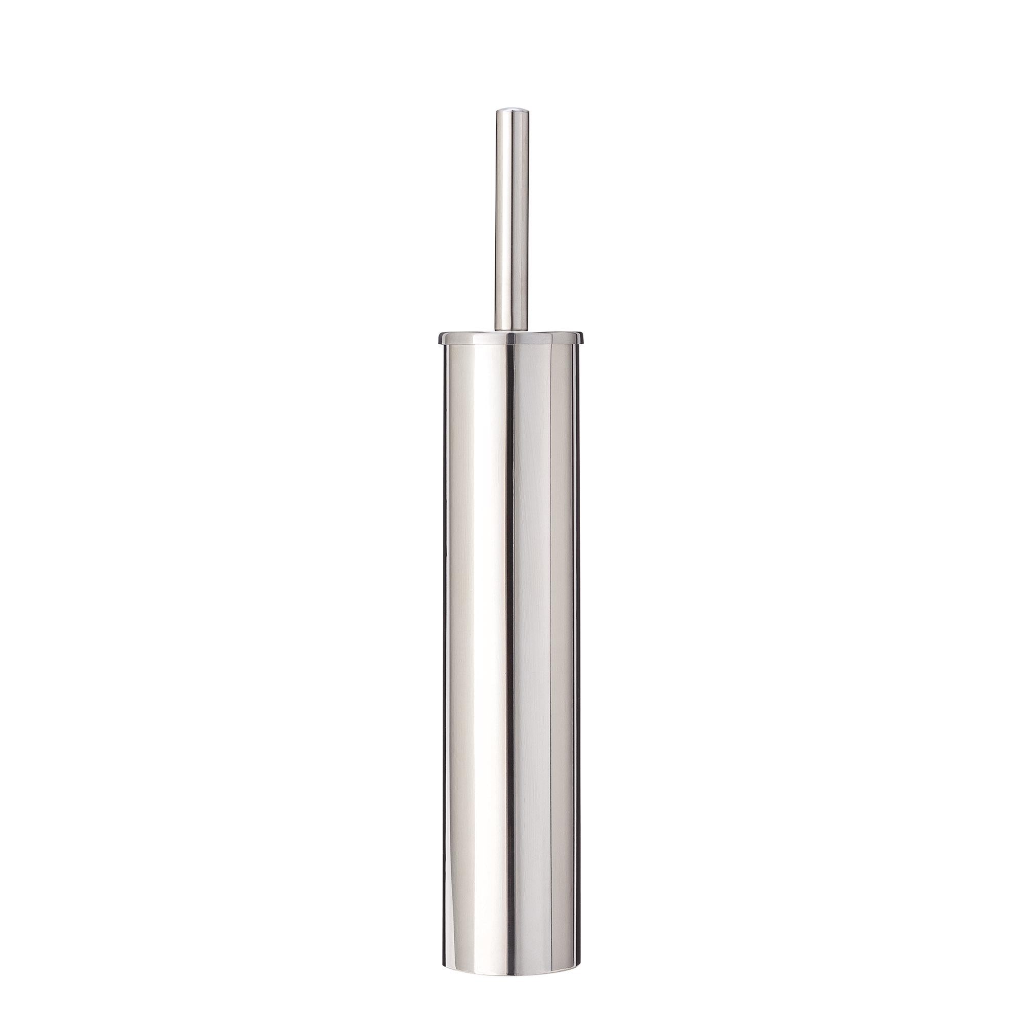 Habitat slimline chrome toilet brush with lid (British brand)