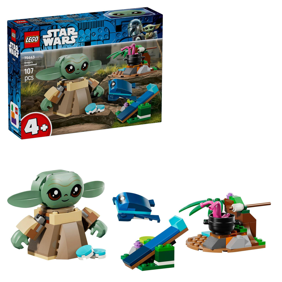 LEGO Star Wars Grogu's Homestead building set 75443 - British product