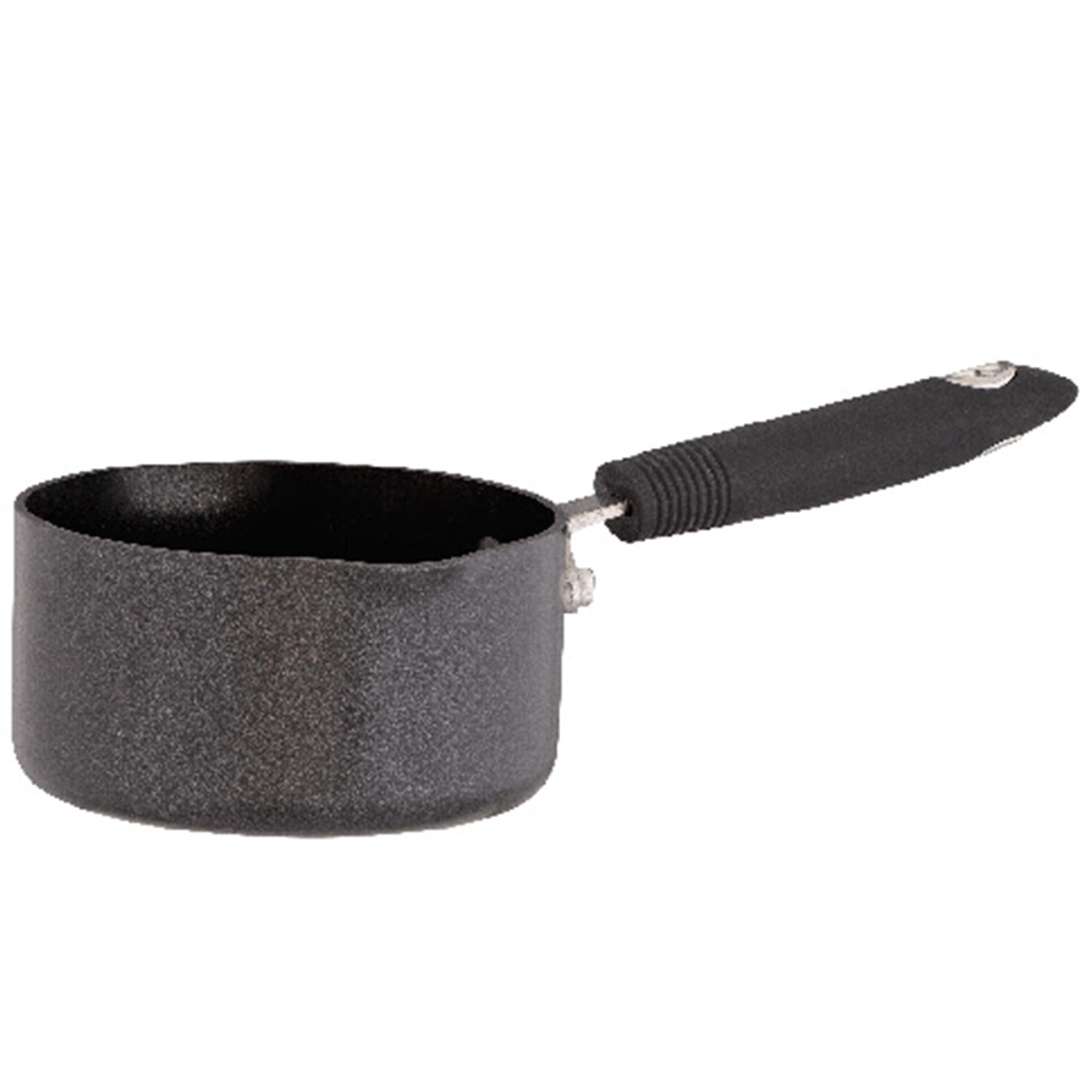 Habitat 14cm black aluminium milkpan, imported from the UK
