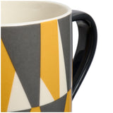 Sainsbury's stacking geo triangle stoneware mug 310ml - British product