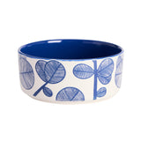 Habitat leaf cereal bowl blue stoneware - British product