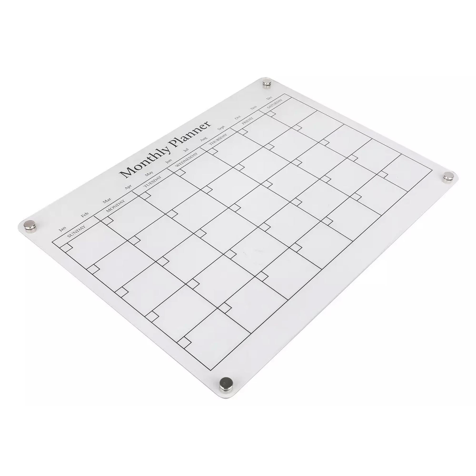 Sainsbury's Home acrylic monthly magnetic planner H30 W40cm - British product