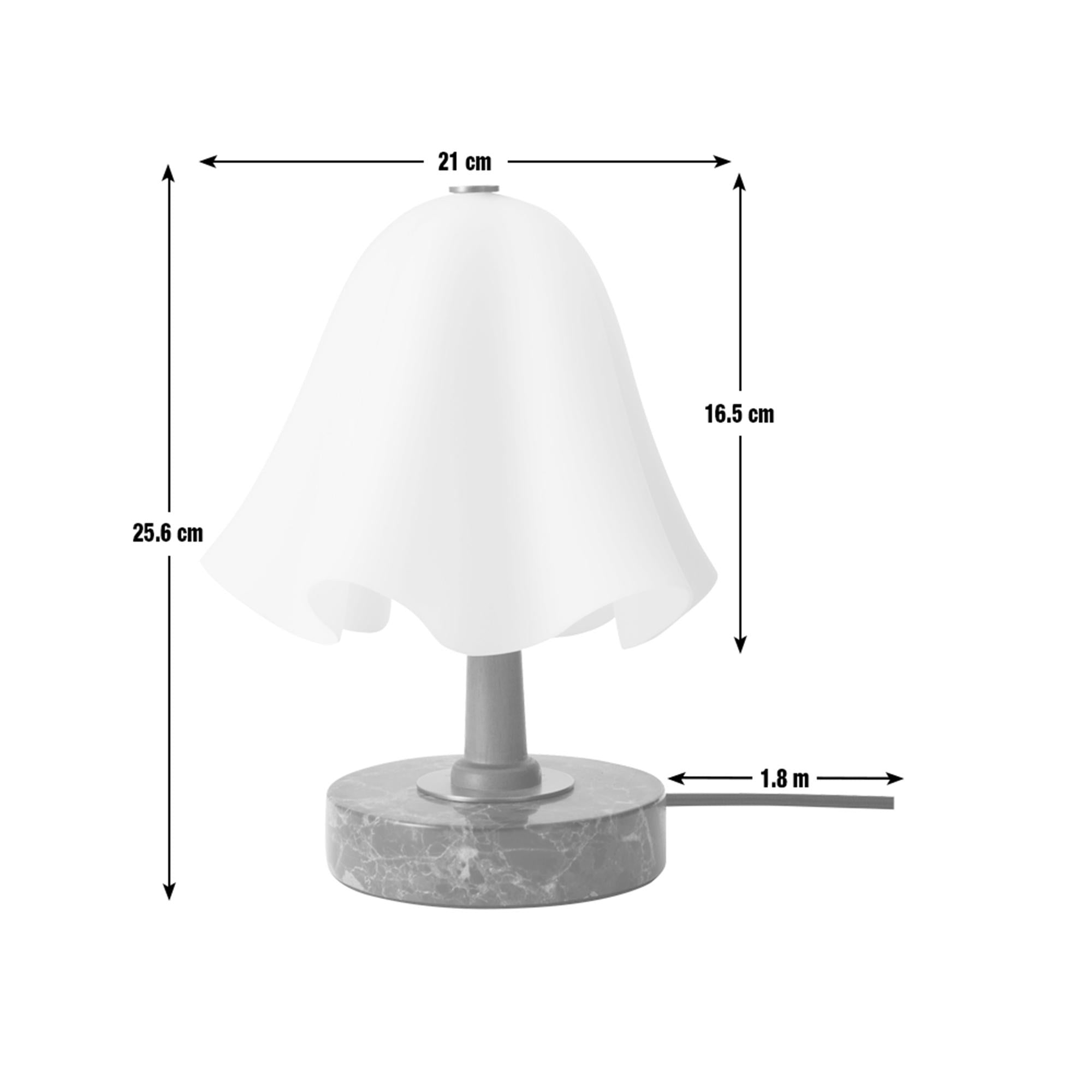 Habitat Morris & Co. opal glass table lamp, UK version