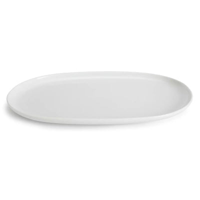 Sainsburys Habitat Riko Oval Porcelain Serving Platter White- Buy online at McGrocer