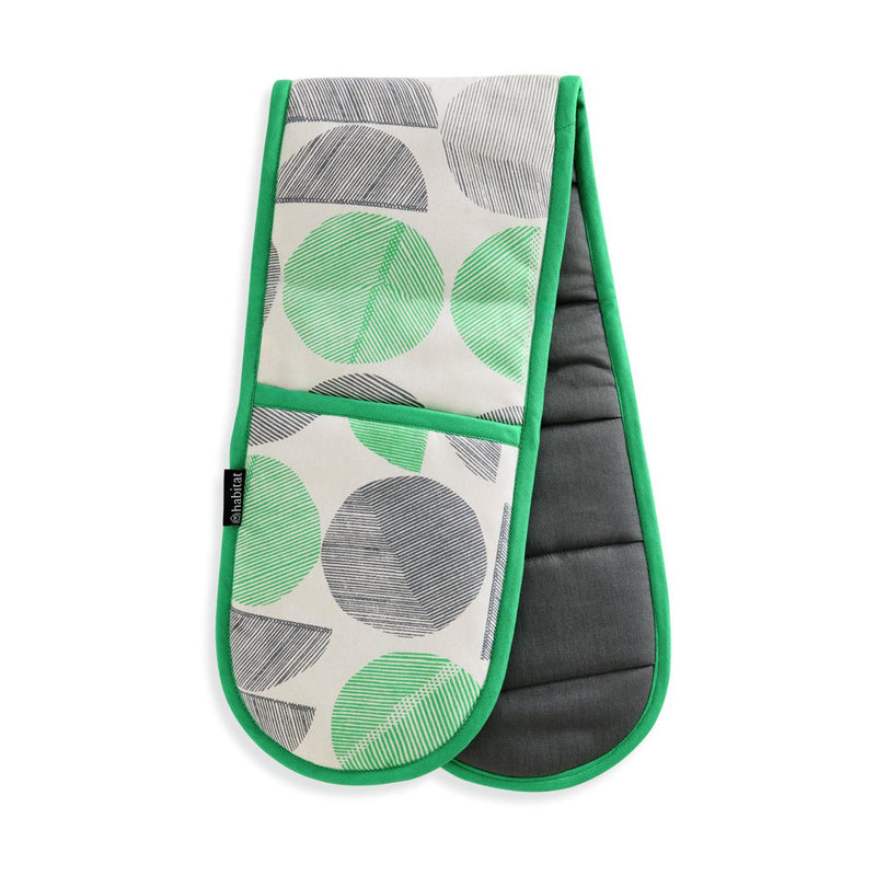 Habitat pack of 3 linear circles tea towels 66x46cm (British brand)