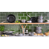 Habitat hard anodised aluminium saucepan set 3 piece, UK version