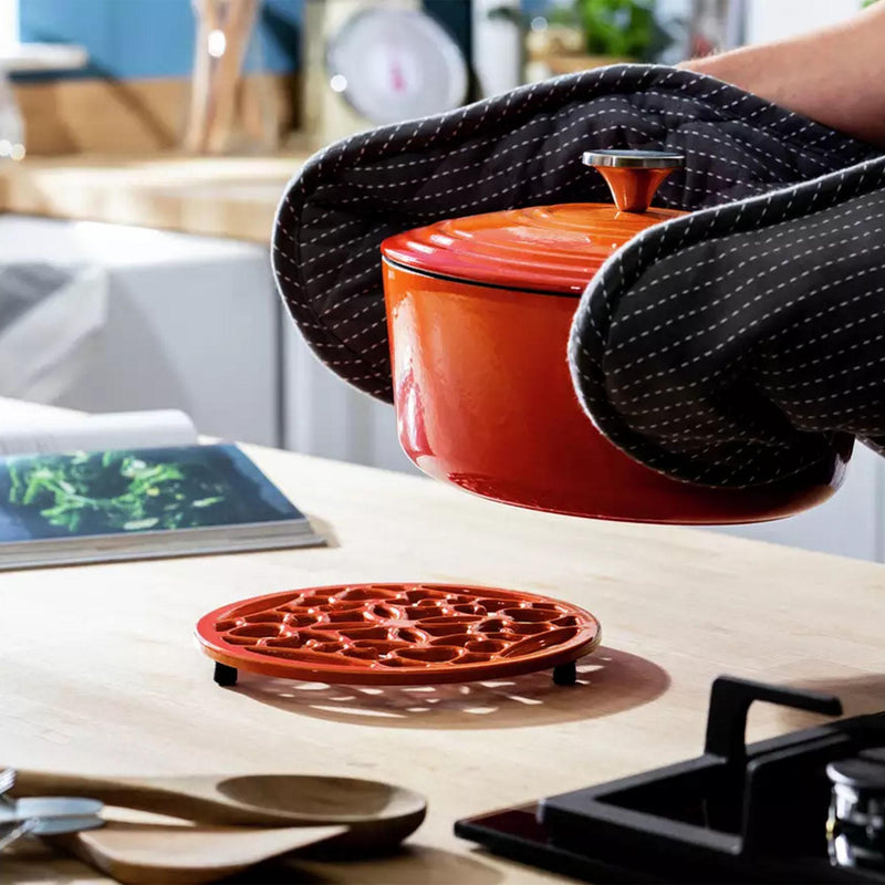 Habitat cast iron trivet orange - British product
