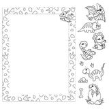 Colour Me Magnets Dinosaurs activity book (British brand)