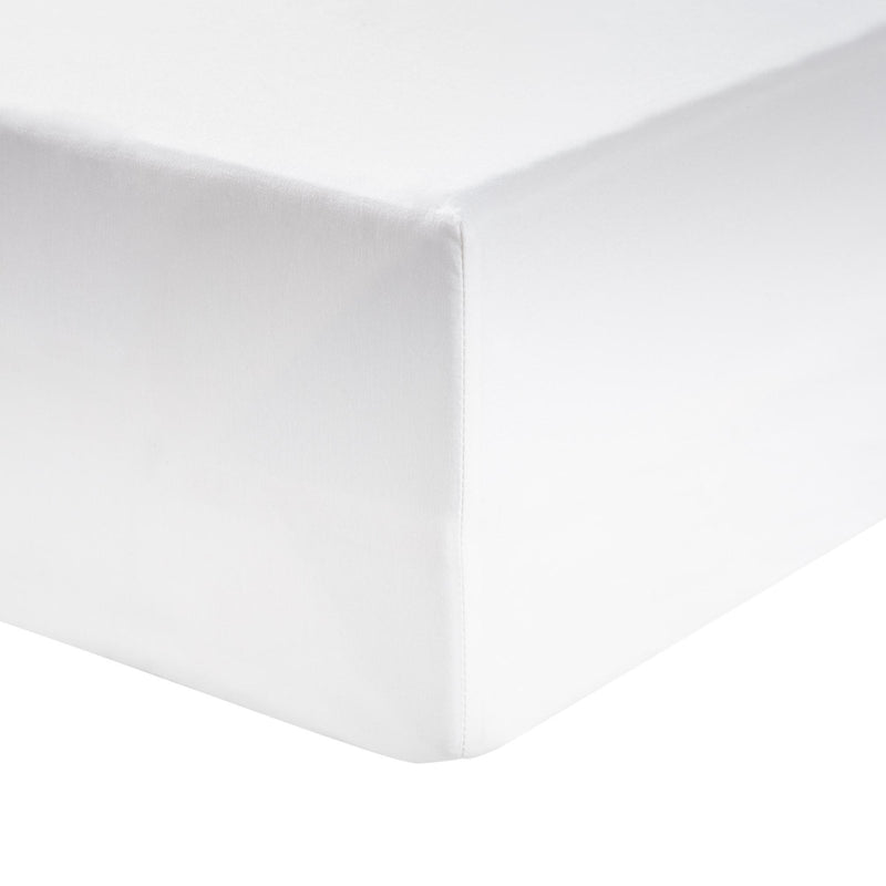 White 400 Thread Count Egyptian Cotton Fitted Bed Sheet
