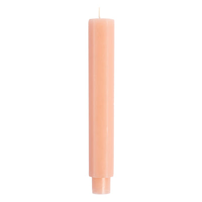 Sainsburys Habitat Blush Hexagon Stubby Dinner Candle Unscented 20cm- Buy online at McGrocer