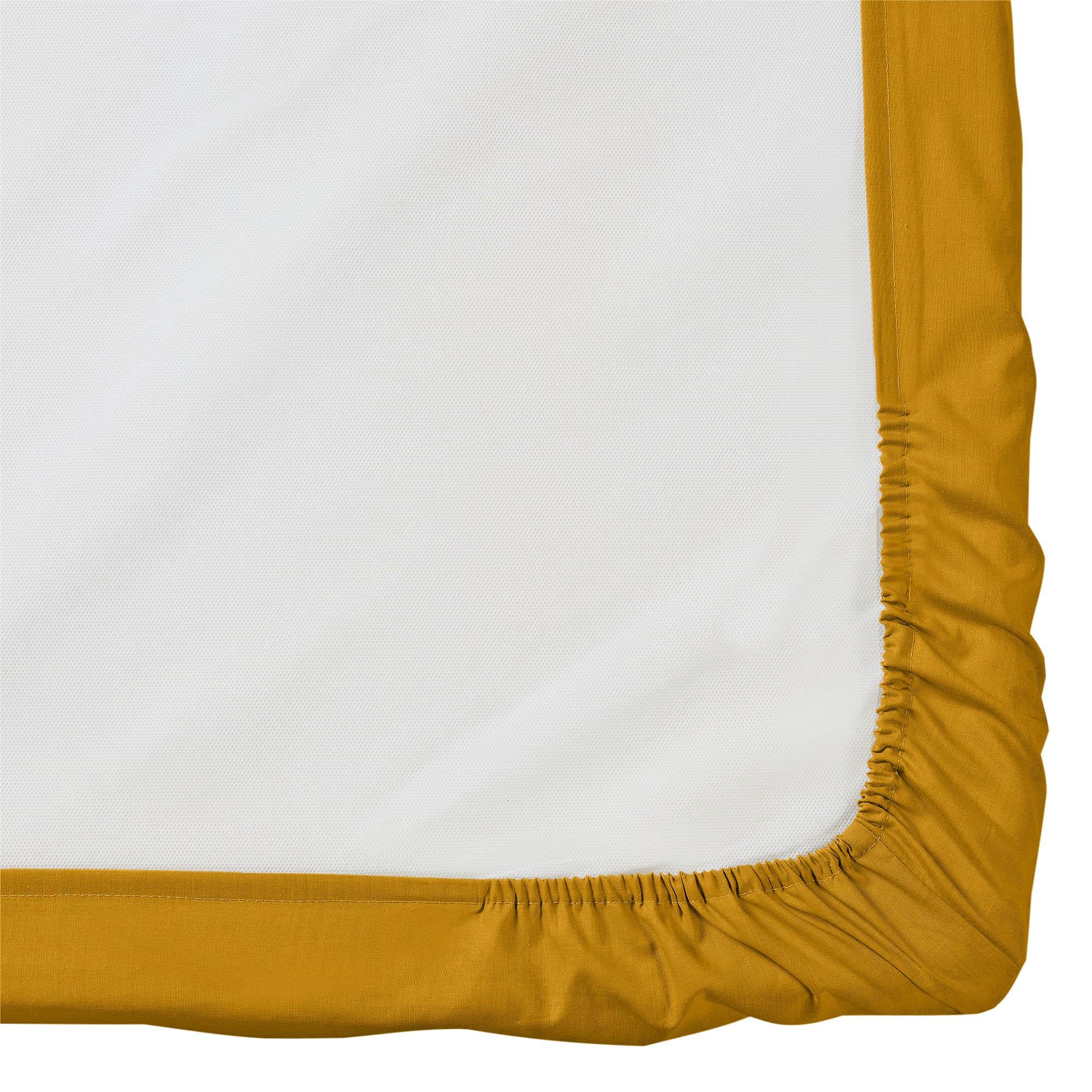 Habitat cotton rich fitted sheet mustard plain, UK version